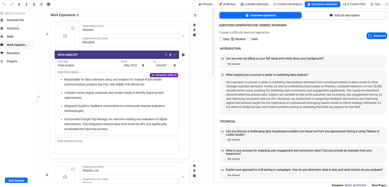 AI Interview Question Generator – Questions That Feel Real
