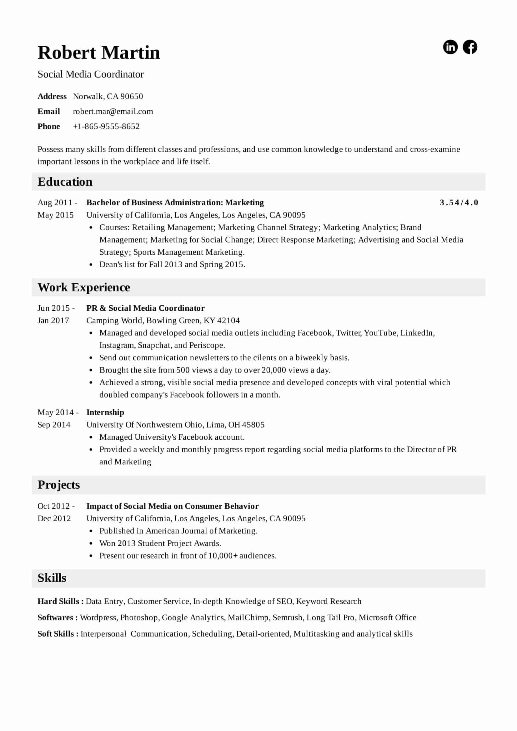 Resume Template